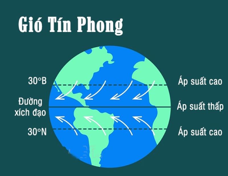 Sự hình thành gió tín phong là kết quả của sự tương tác phức tạp giữa nhiều yếu tố trong hệ thống khí quyển