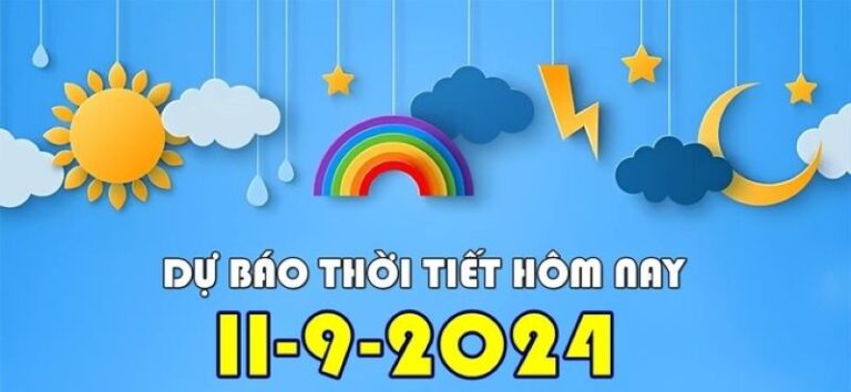 Dự báo thời tiết 11.09.2024