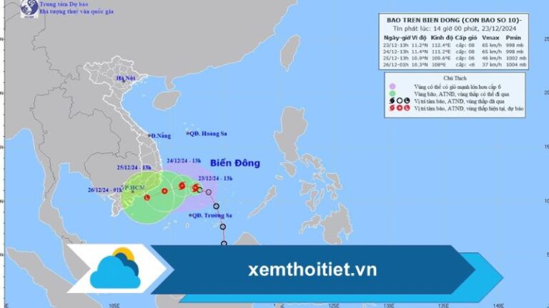 Thời tiết 24/12/2024