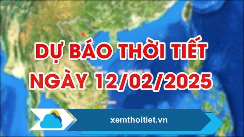 Thời tiết 12/02/2025