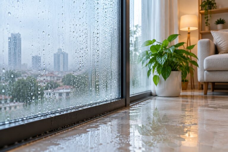 Điểm sương là gì? Vì sao sàn, tường, kính đọng nước