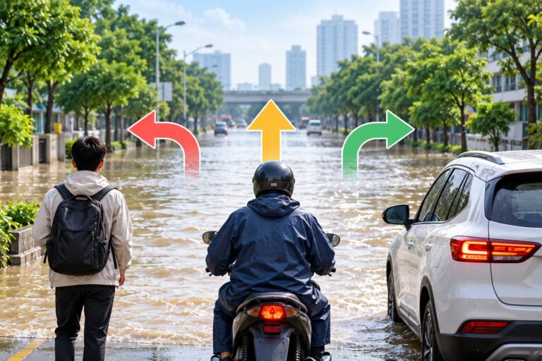 Gặp đường ngập nên làm gì? Cây quyết định an toàn