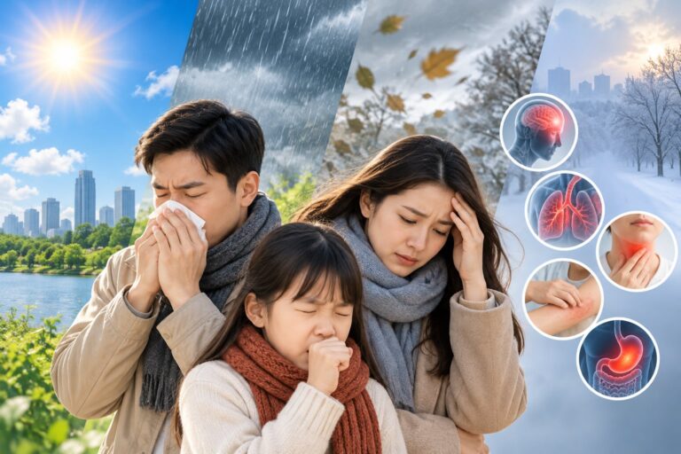 Thời tiết thay đổi ảnh hưởng sức khỏe và cách phòng tránh