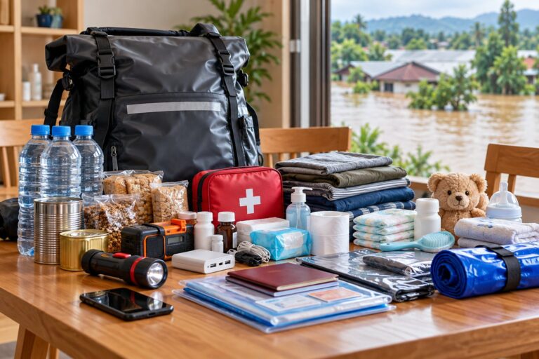 Túi sơ tán khi lũ: Danh sách đồ thiết yếu