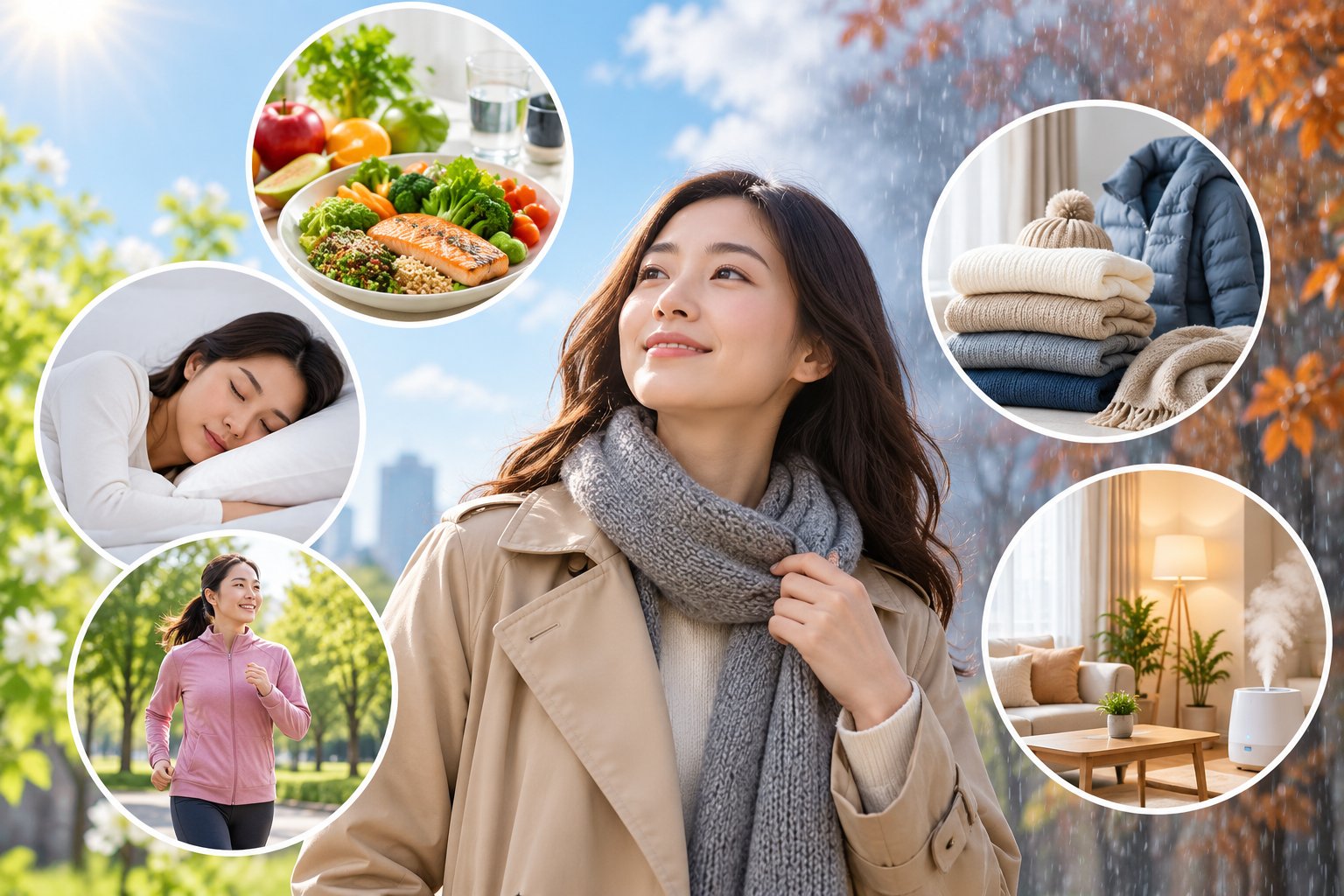 Ảnh minh hoạ: Sinh hoạt khi thời tiết thay đổi để bảo vệ sức khỏe