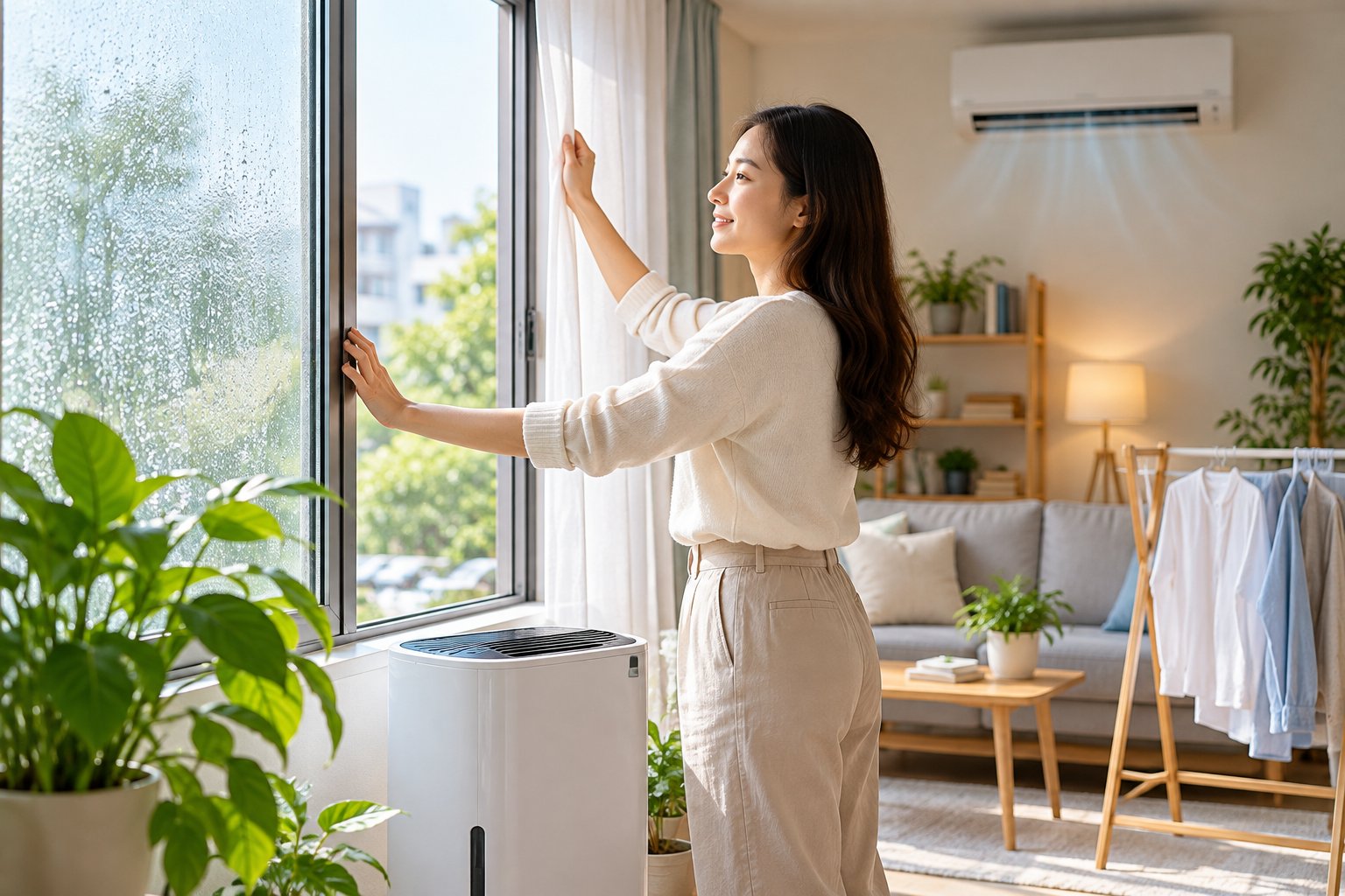 Ảnh minh hoạ: Điểm sương là gì? Vì sao sàn, tường, kính đọng nước