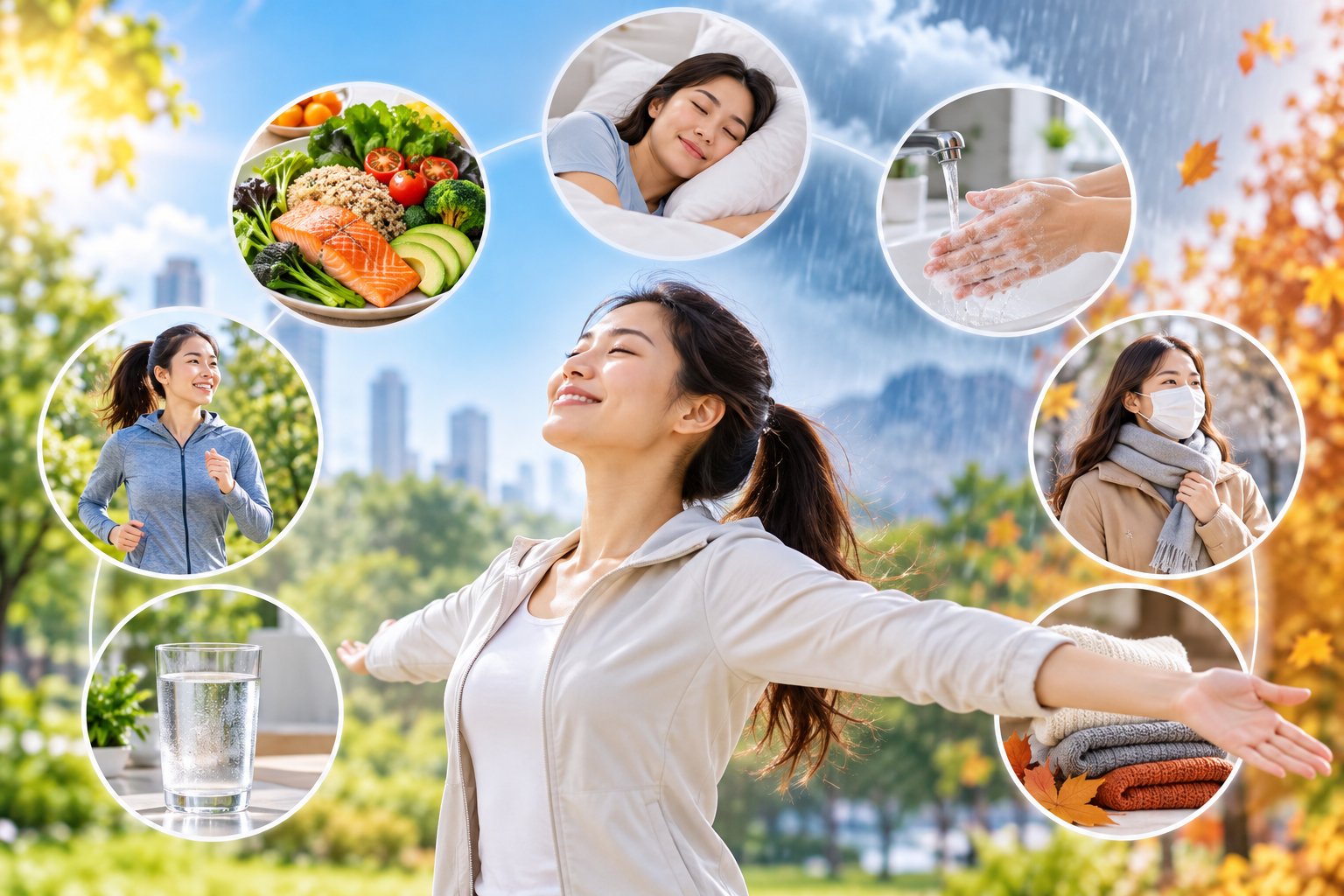 Ảnh minh hoạ: Thời tiết thay đổi ảnh hưởng sức khỏe và cách phòng tránh