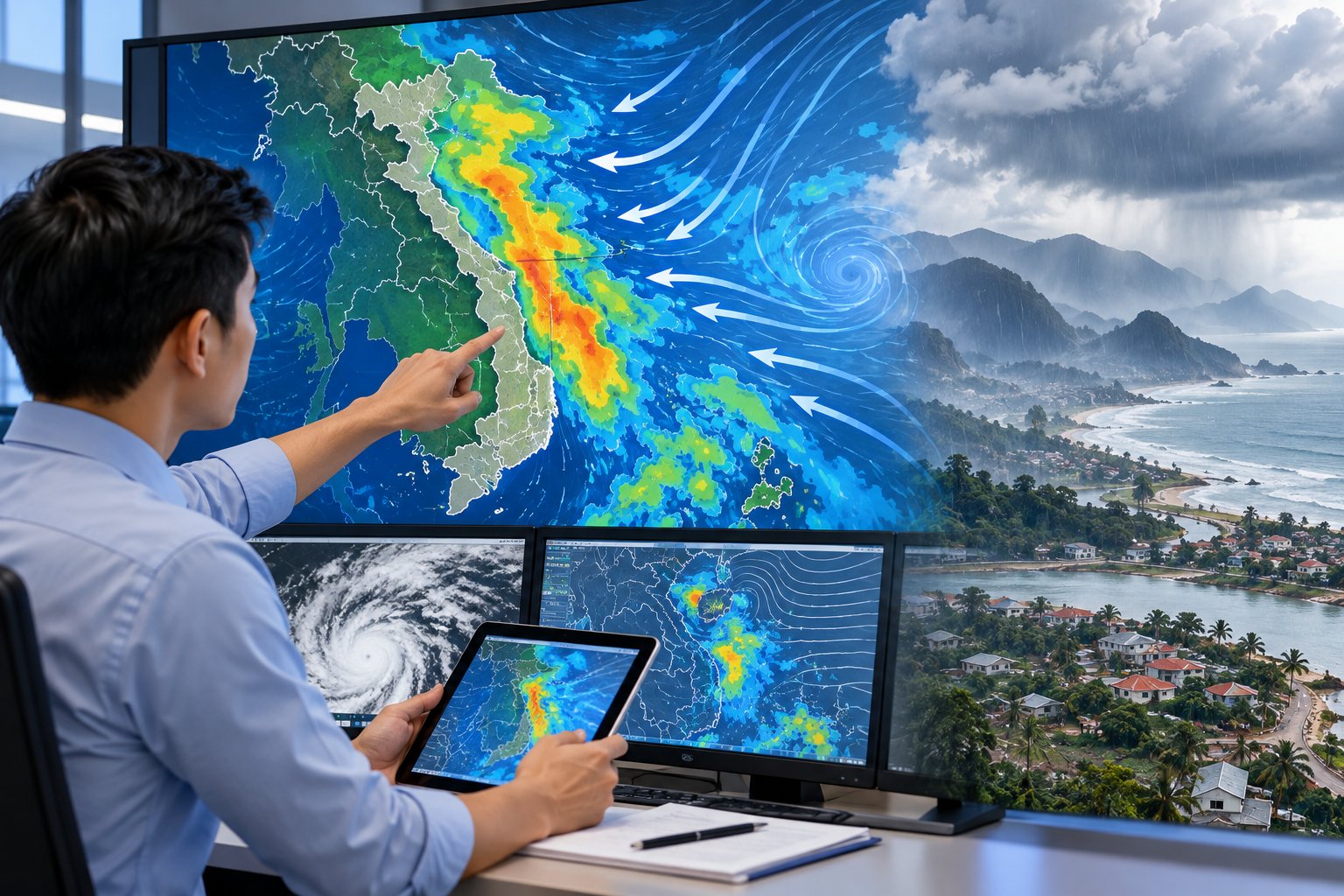 Ảnh minh hoạ: Vì sao gió mùa Đông Bắc gây mưa miền Trung?