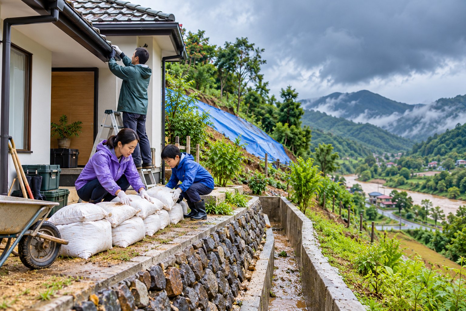 Ảnh minh hoạ: Dấu hiệu sạt lở đất và cách ứng phó an toàn