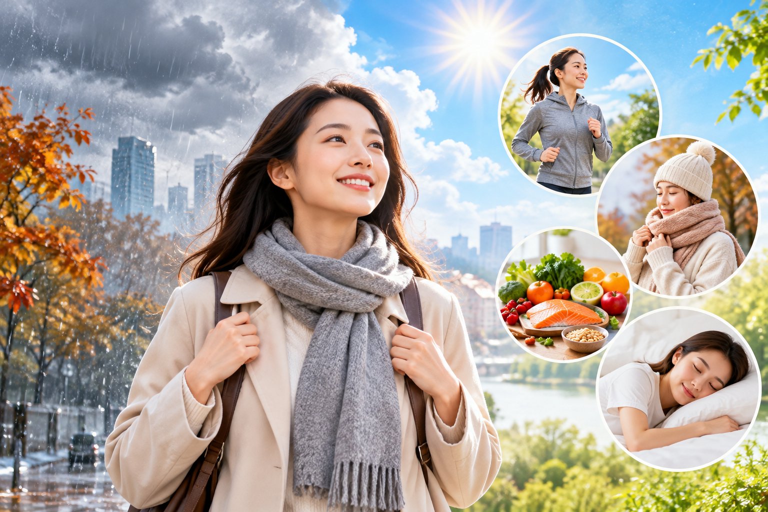 Ảnh minh hoạ: Thời tiết thay đổi ảnh hưởng sức khỏe và cách phòng tránh
